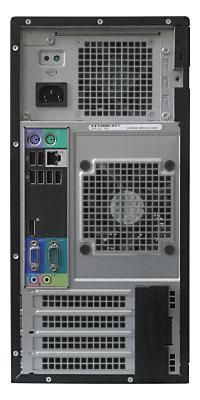 Вид системного блока Dell OptiPlex 990 сзади